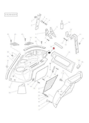 Massey Ferguson - Nut M5 Cladding - 3580062M1 - Farming Parts