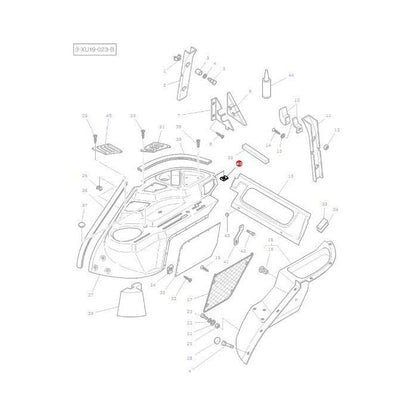 Massey Ferguson - Nut M5 Cladding - 3580062M1 - Farming Parts