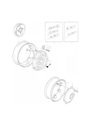 Massey Ferguson - Wheel Nut Rear - 897758M2 - Farming Parts