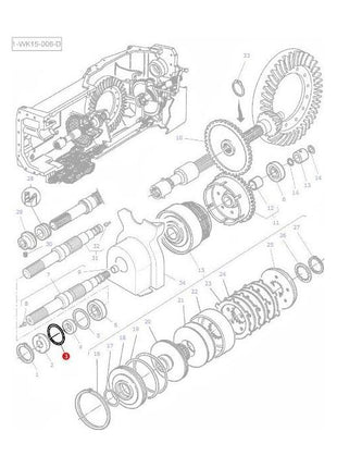 Massey Ferguson - O Ring Clutch - 70923583 - 1009659M1 - Farming Parts