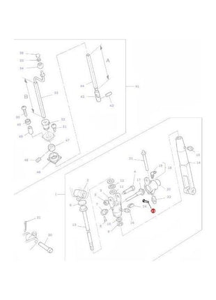 Massey Ferguson - Rivet Gear - 195648M1 - Farming Parts