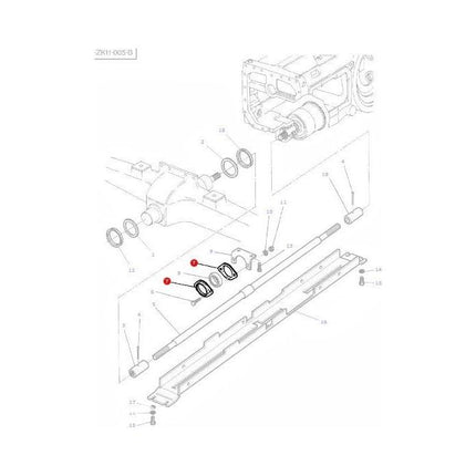 Massey Ferguson - Bearing Carrier Plate - 3386986M1 - Farming Parts