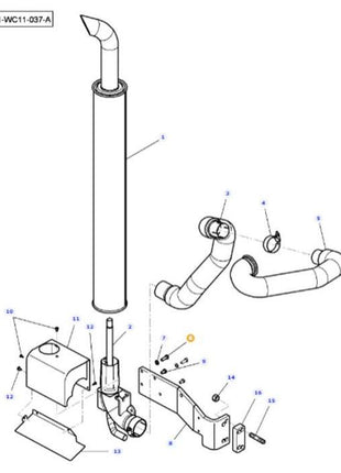 Massey Ferguson - Hex Head Bolt - 3009507X1 - Farming Parts