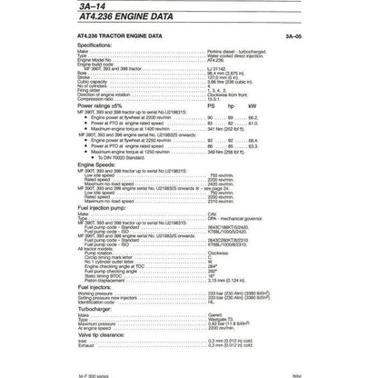 300 Series Workshop Manual - 1856558M8 - Massey Tractor Parts