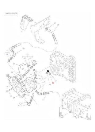 Massey Ferguson - O Ring Trailer Brake Valve - 3004939X1 - Farming Parts