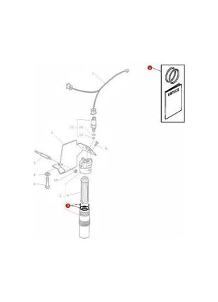 Massey Ferguson - Seal Kit Hydraulic Filter - 3615948M1 - Farming Parts