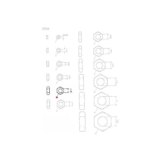 Massey Ferguson - Nut 7/16 UNF - 353426X1 - Farming Parts