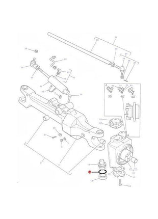 Massey Ferguson - O Ring Pivot Bearing - 3009744X1 - Farming Parts