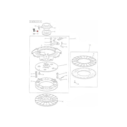 Massey Ferguson - Bolt Clutch Assy - 887891M1 - Farming Parts