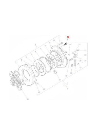 Massey Ferguson - Bolt Clutch Assy - 3000258X1 - Farming Parts