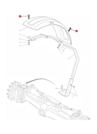 Massey Ferguson - Fender Skin Bolt - 3009331X1 - Farming Parts