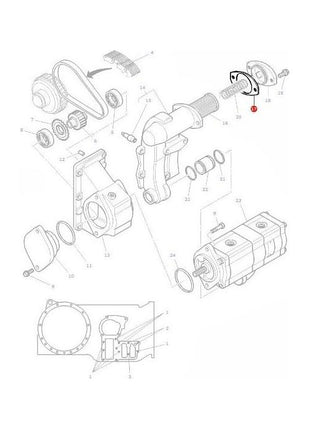 Massey Ferguson - Gasket Filter - 3809698M1 - Farming Parts