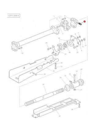 Massey Ferguson - Grease Nipple 1/4 unf - 13811X - Farming Parts