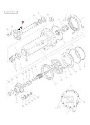 Massey Ferguson - Rear Wheel Stud - 3384602M6 -3384602M7 - Farming Parts