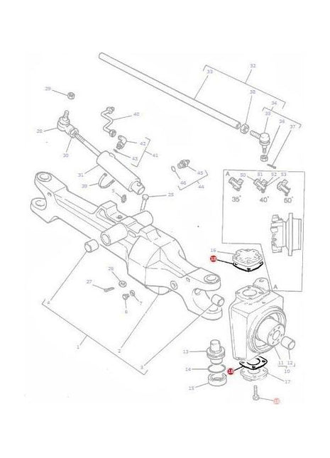 Massey Ferguson - Shim Pivot Cap - 3426231M1 - Farming Parts