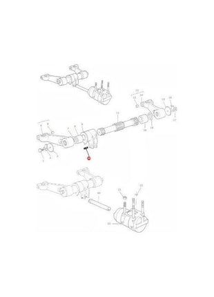 Massey Ferguson - Grub Screw Lift Arm - 887076M2 - Farming Parts