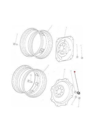 Massey Ferguson - Wheel Nut Rear - 847417M1 - Farming Parts