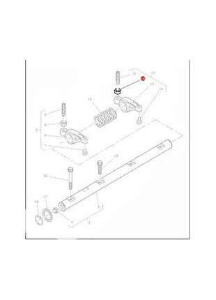 Massey Ferguson - Nut Rocker Arm - 376123X1 - Farming Parts