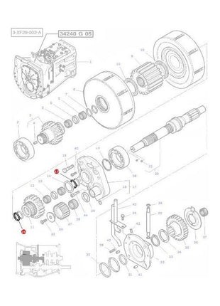 Massey Ferguson - Power Shuttle Seal - 3815123M1 - Farming Parts