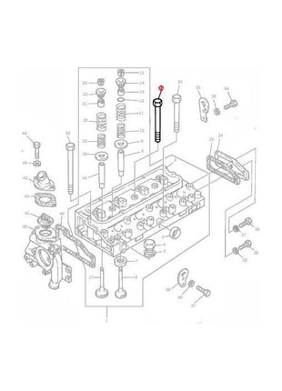 Massey Ferguson - Bolt Cylinder Head - 747742M1 - Farming Parts