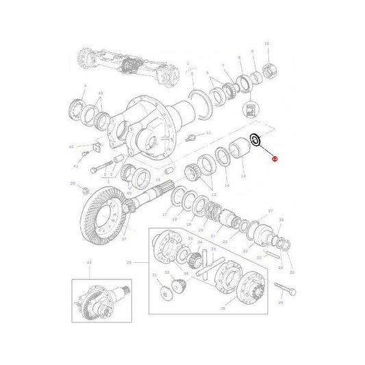 Massey Ferguson - Shim - 3428290M1 - Farming Parts