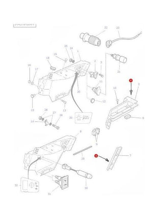 Massey Ferguson - Plastic Fastner - 3598778M1 - Farming Parts