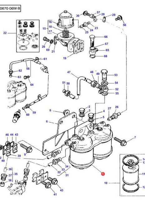 Massey Ferguson - Fuel Filter - 3405418M2 - Farming Parts