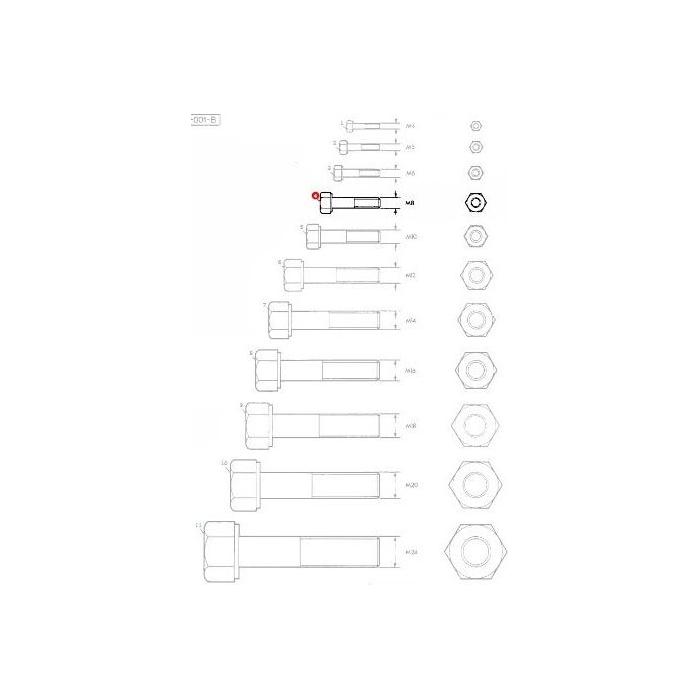 Massey Ferguson - Bolt M8x60 - 339368X1 - Farming Parts