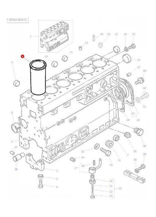 Massey Ferguson - Un-Finished Liner - 748215M1 - Farming Parts