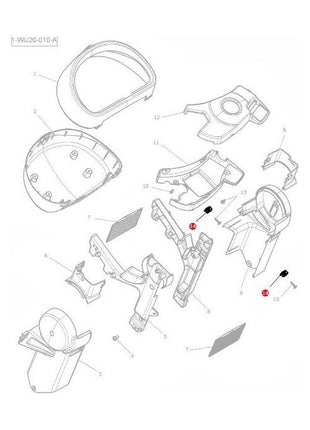 Massey Ferguson - Nut M4 Cladding - 4289782M1 - Farming Parts