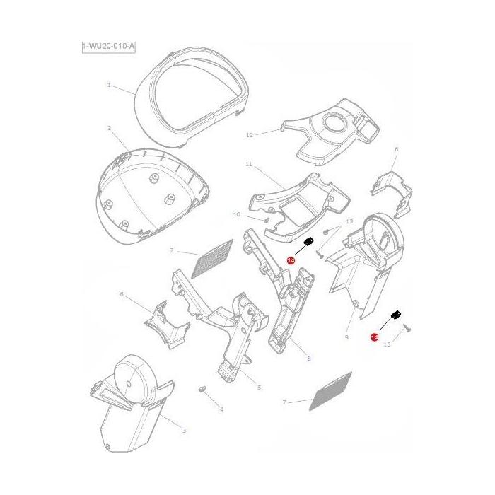 Massey Ferguson - Nut M4 Cladding - 4289782M1 - Farming Parts