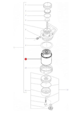 Massey Ferguson - Fuel Filter - 3780299M1 - Farming Parts