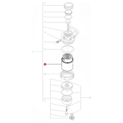 Massey Ferguson - Fuel Filter - 3780299M1 - Farming Parts