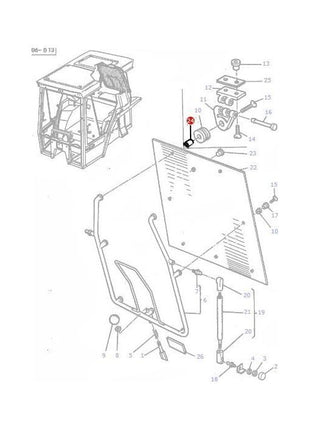 Massey Ferguson - Spacer Window Mechanism - 3301814M2 - Farming Parts