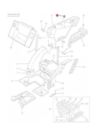 Massey Ferguson - Plug Cladding - 3760037M1 - Farming Parts