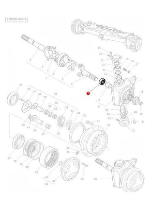 Massey Ferguson - Front Axle Seal - 3428521M2 - Farming Parts