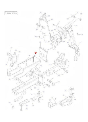 Massey Ferguson - Stud Hitch - 1663963M2 - Farming Parts