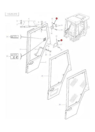 Massey Ferguson - Roll Pin - 1441725X1 - Farming Parts