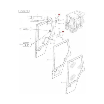 Massey Ferguson - Roll Pin - 1441725X1 - Farming Parts