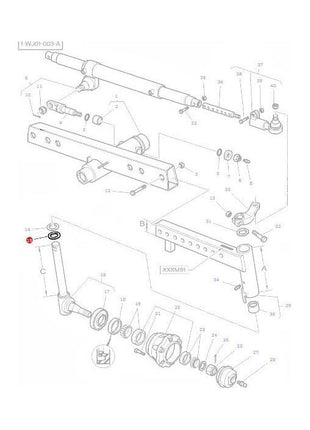 Massey Ferguson - Thrust Washer - 1696722M1 - Farming Parts