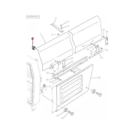 Massey Ferguson - Fastner Inner - 1693951M3 - Farming Parts