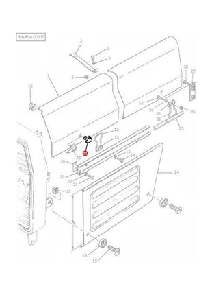 Massey Ferguson - Fastner Outer - 1693952M2 - Farming Parts