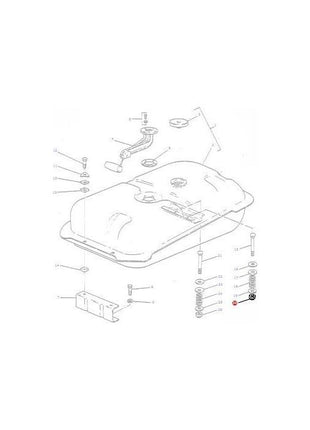 Massey Ferguson - Washer Tank Mount - 890486M1 - Farming Parts