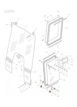 Massey Ferguson - Washer Flat M8 - VJD8007 - Farming Parts