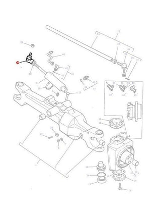 Massey Ferguson - Track Rod End - 3427168M2 - Farming Parts