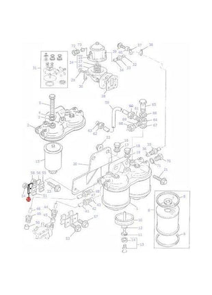 Massey Ferguson - Bracket Pipe - 733869M1 - Farming Parts