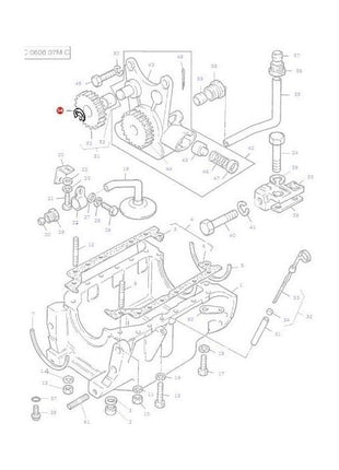 Massey Ferguson - Circlip Oil Pump Gear - 731103M1 - Farming Parts