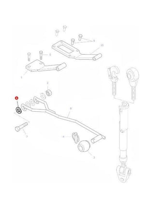 Massey Ferguson - Washer Top Link Lock - 391212X1 - Farming Parts