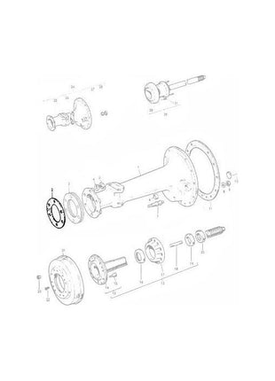 Massey Ferguson - Gasket Axle Housing - 181232M1 - Farming Parts