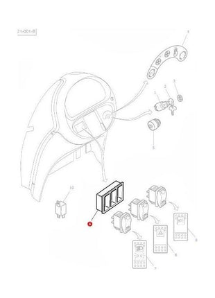 Massey Ferguson - Housing - 4290438M2 - 4290438M3 - Farming Parts